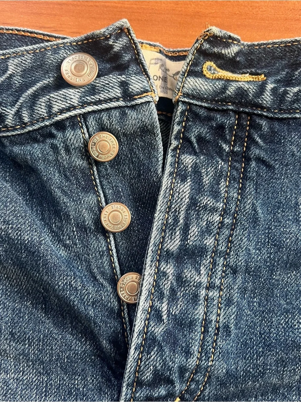 Free People We The Free Denim Distressed Shorts